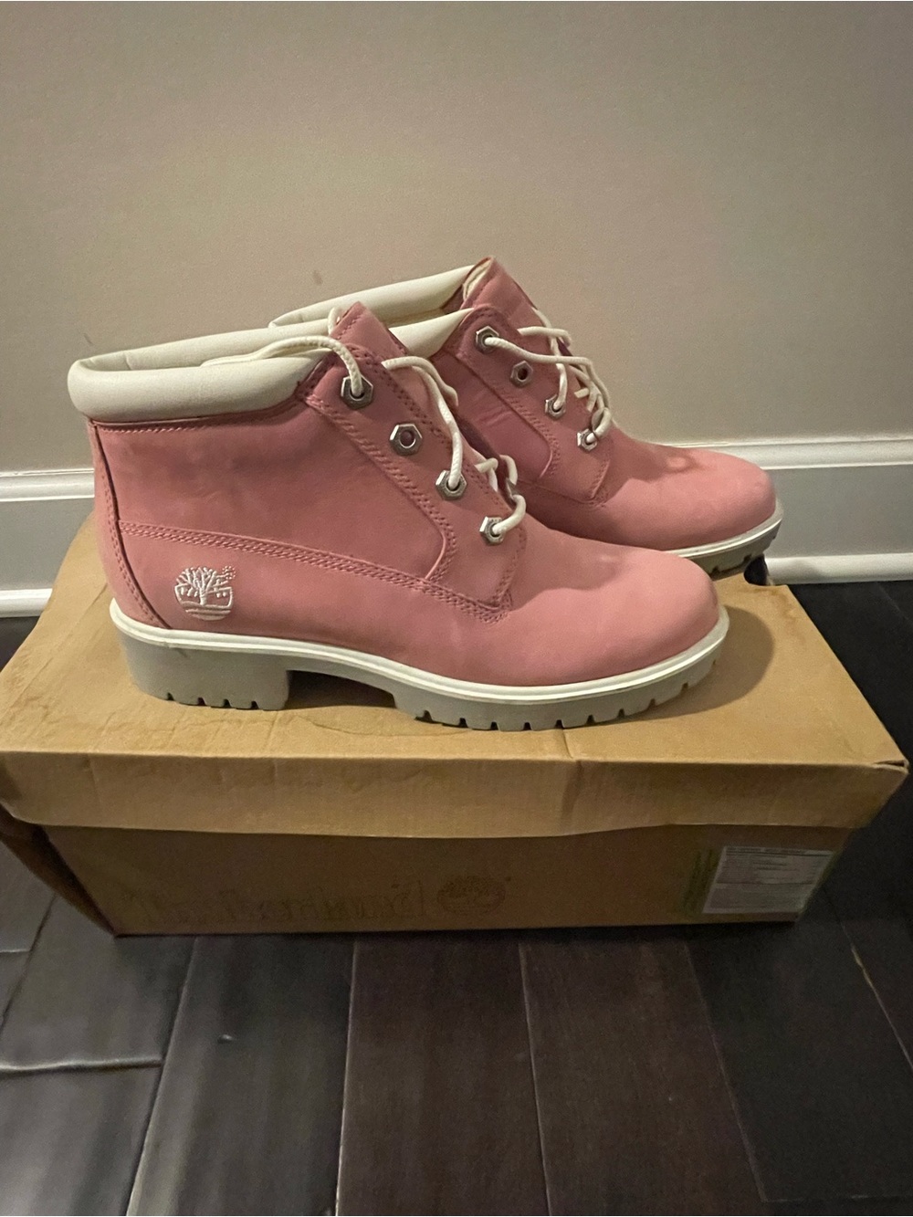 Timberland Pink Women's Ankle Length Boot (Size 8 1/2)